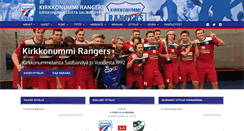 Desktop Screenshot of kirkkonummirangers.fi